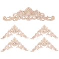 thumbnail image 1 of Wood Appliques Onlays Decorative Wood Appliques DIY Wood Appliques for Mirror Bed Door Cabinet Wardr, 1 of 5