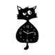 thumbnail image 5 of Reloj colgante silencioso con diseño de animal, moderno y elegante, con péndulo, decorativo, para pared, para habitación infantil., 5 of 9