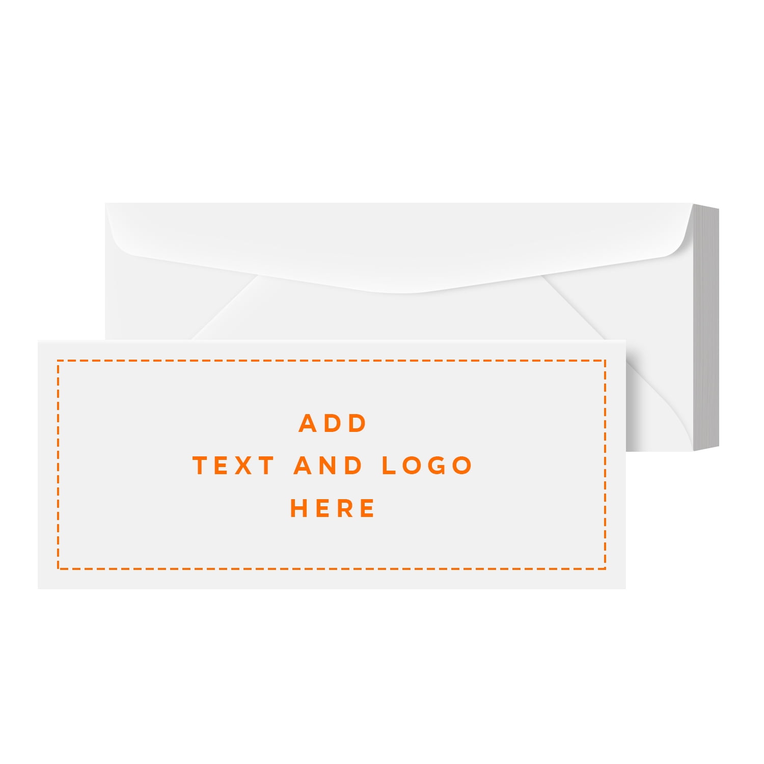 Customize Your #10 Regular Business Envelopes - Upload Your Full Color Logo and Info - 50 Envelopes Per Pack