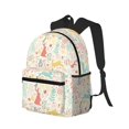 thumbnail image 2 of Daiia Fall Rabbit School Backpack for Men Women, Unisex Large Waterproof Bookbag Schoolbag Casual Daypack for High School/College/Teens/Travel/Work Black, 2 of 8