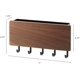 thumbnail image 4 of Perchero magnético de pared marrón con ganchos y bandeja en acero y madera | Guarda llaves, talla única, 4 of 5