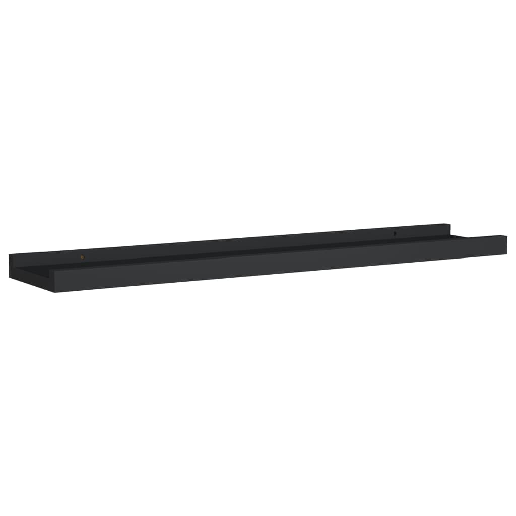 vidaXL Frame Ledge Shelf Set of 2 White MDF 31.5 in long Wall mounting