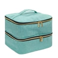thumbnail image 1 of Nail Polish Organizer Case Gel Nail Polish Storage Box/ Double Layer Detachable, 1 of 8