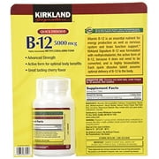 Kirkland Signature Quick Dissolve B-12 5000 mcg., 300 Tablets
