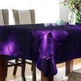 thumbnail image 3 of 60x120 Inch Tablecloth Polyester Square Tablecloth for Home Kitchen Dinner Decor Glowing Butterflies Pattern, 3 of 9