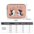 thumbnail image 3 of Laptop Sleeve Bag Compatible For iPad MacBook Air Pro Tablet Computer PC notebook Protective Fit in 10/12/13/14/15/16/17 inch Size Kitty Cat Love (1), 3 of 5
