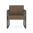 thumbnail image 2 of Waterfall Reception Waiting Oversize Guest Chair / Charcoal Steel / Brown, 2 of 5