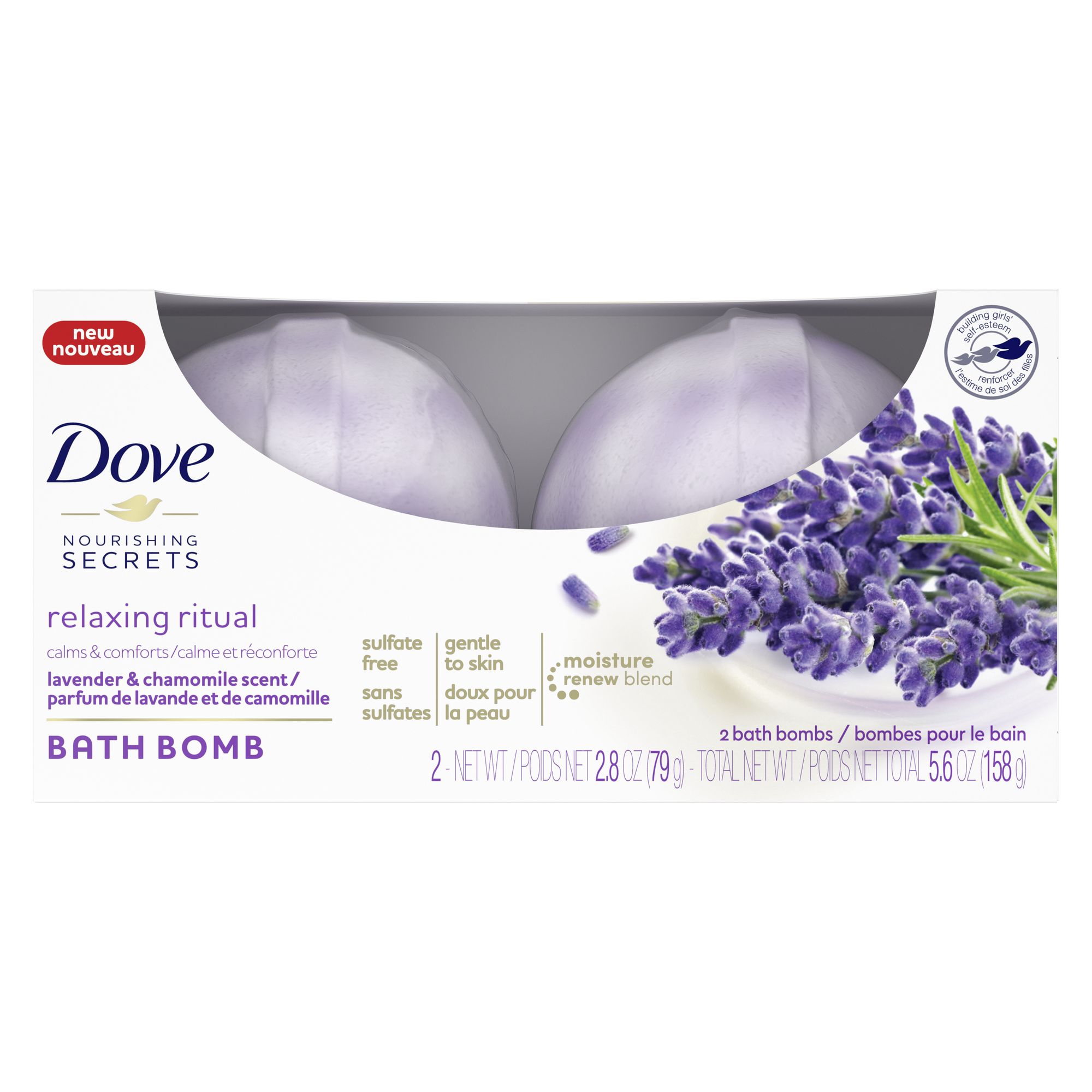 Dove Nourishing Secrets Bath Bombs, Lavender & Chamomile, 2 ct photo 5