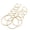Gold, variant on Grandest Birch 6Pairs/Set Circle Hoop Dangle Earrings Pendant for Female Daily Outfits Metal Gold