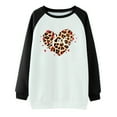 thumbnail image 4 of WXLWZYWL Trendy Sweatshirts For Women 2023 Women Long Sleeves Casual Valentine'S Day Printing Round Neck Sweatshirt Crewneck Pullover Tunic Tops, 4 of 5