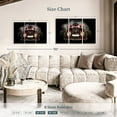 thumbnail image 4 of Elephant Stock Smoking Hot Rod Wall Art - Horizontal Multi Panel Canvas - Living Room Wall Decor - Transportation Multi Panel - Black And Beige Decor - 45" x 28", 4 of 8
