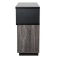 thumbnail image 5 of Elm Buffet Credenza Bar with Wine Rack, Distressed Gray, 5 of 7