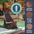 thumbnail image 3 of CleverMade Outdoor Chair Covers Waterproof, 2PK Brown, Patio Chair Cover, 3 of 5
