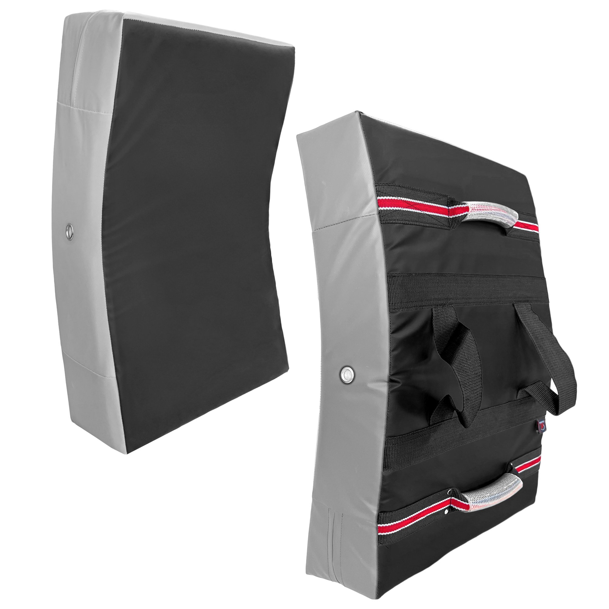 MMA Grade Strike Shield, Black Grey Blocking Pad, Kicking Body Shiled, Martial Arts Karate Taekwondo (Large)