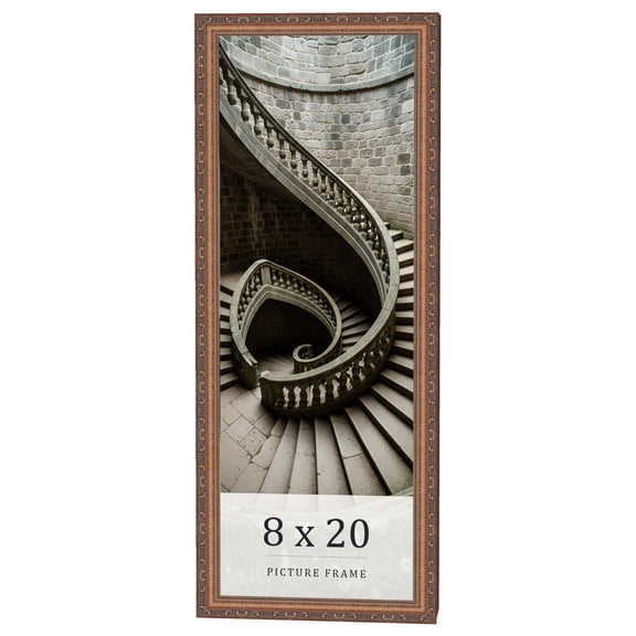 8x20 Frame Gold Solid Wood Picture Frame Width 1.25 Inches | Interior Frame Depth 0.375 Inches |