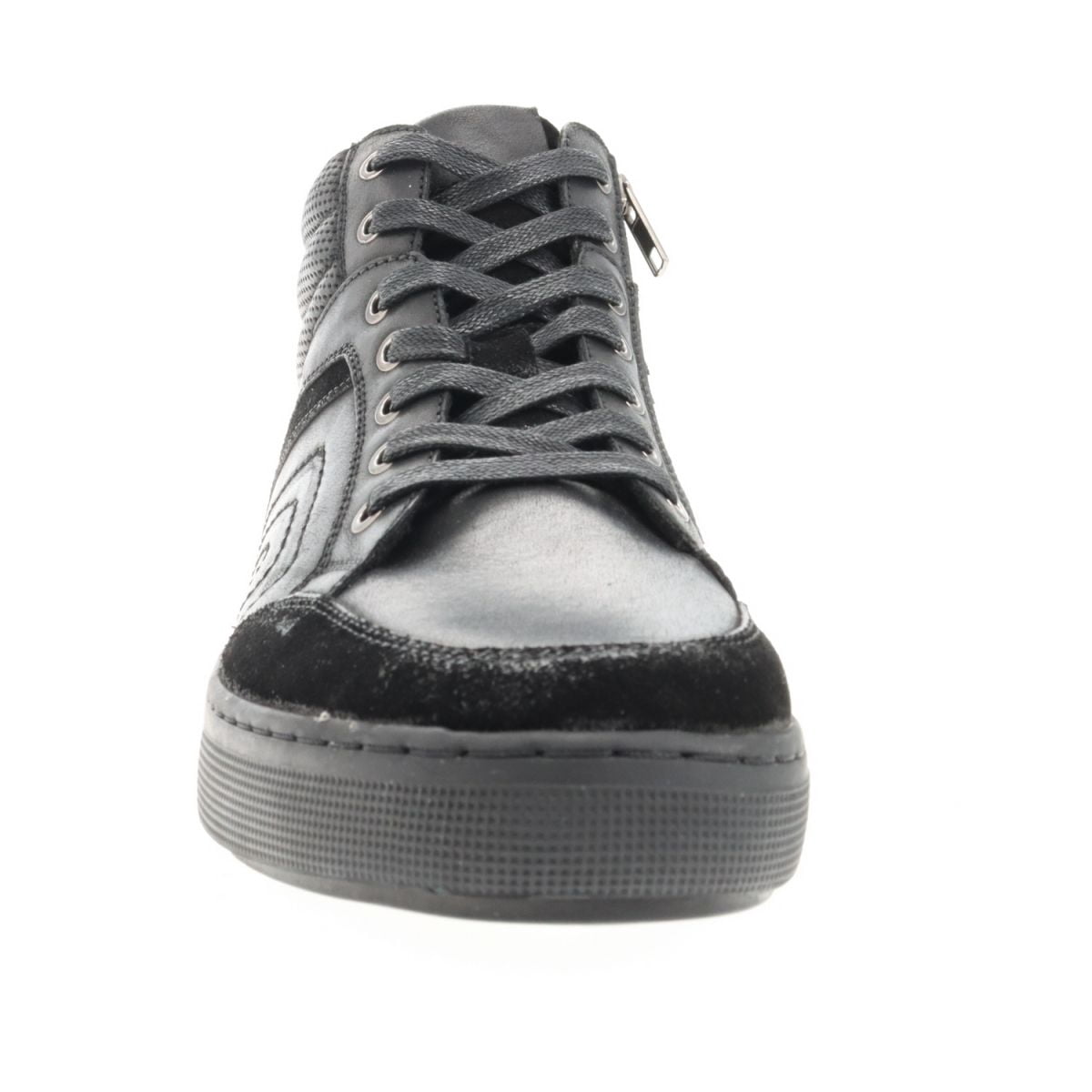 Men 12 Propet Kenton High Top Black Leather Sneakers Black MCA005L PROPET Kenton MCA005L Zip-Up Hi-Top Athletic Casual Shoe  main image 4