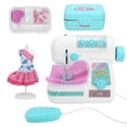 thumbnail image 2 of Sewing Machine Kit Electric Household Mini Sewing Machine Toy Clothing for Children, 2 of 14