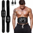 thumbnail image 1 of Estimulador abdominal HOERCAAL, tonificador muscular abdominal EMS portátil para fitness en casa y oficina, entrenamiento de fuerza - Negro, 1 of 5
