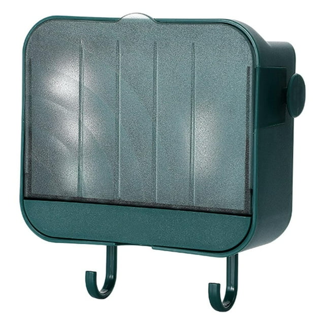 Jabonera portátil para desagüe, jabonera para ducha, escurridor de esponja Verde