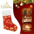thumbnail image 4 of Gingerbread Man Pattern Christmas Stockings Christmas Christmas Presonalized Large Stocking Sock, Set of 2 Xmas Party Winter Decor Candy Bag Family Holiday Gift, 17.7 Inch, 4 of 7