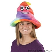 Adults Rainbow Poop Emoji Emoticon Plush Hat Costume Accessory