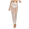 thumbnail image 2 of Wlynlyn Womens Cover up Pants Drawstring High Waisted Knitted Beach Cover up Pants Crochet Swimwear, 2 of 8