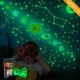 thumbnail image 4 of Estrellas que brillan en la oscuridad, estrellas brillantes para el techo, calcomanías de pared de estrellas, sistema solar, espacio, galaxia, planetas, pegatinas de pared para niños, decoraciones, 4 of 4