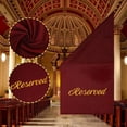thumbnail image 5 of 4 Pcs Reserved Signs for Pews Reserved Pew Cloths 22 Inch Burgundy Gold Reserved Seating Signs Placeholder for Church Pew Seats Wedding Christmas Seating Decoration Church Event, 5 of 7