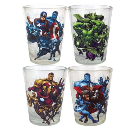 

Avengers glsavng4mini Avengers Mini Glass - Pack of 4