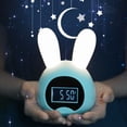 thumbnail image 4 of Reloj despertador de tiempo de dibujos animados lindo conejo - azul Xemadio 2035772-2, 4 of 8