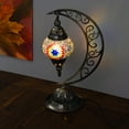 thumbnail image 6 of Turkish Mosaic Moon Lamp Making Kit | DIY Colorful Glass Decorative Table Desk Light | Craft Kit For Adults | Make Your Own Lamp | Living Room Bedroom | Mosaic Pieces, Beads, US-Plug (Multicolor), 6 of 7