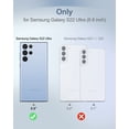 thumbnail image 5 of SURITCH for Samsung Galaxy S22 Ultra Clear Case 6.8" (Only), [Built-in Screen Protector] Full Body Protective Hard Shell+Soft TPU Phone Case for Samsung S22 Ultra -(Full Clear), 5 of 7