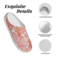 thumbnail image 5 of Lsque Corals Pattern Womens Comfort Cotton on Scuff With Memory Foam and Anti-skid Sole Slipper-40/41, 5 of 7