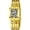 Gold White, variant on Luxury Dainty Women’s Bracelet Watch, Fashion Square Quartz Watch for Women with Leopard Print or Denim Pattern Dial, Elegant Dress Waterproof Ladies Jewelry Analog Wristwatch