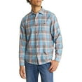 thumbnail image 4 of Tommy Bahama Men's Long Sleeve Fresno Plaid Button Front Shirt Fog Gray, 4XLT, 4 of 5