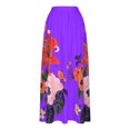 thumbnail image 5 of Njagoc3 Womens High-Waisted Vibrant Floral Print Midi Skirt for Wedding Guests & Formal Parties, 5 of 5