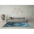 thumbnail image 3 of Ahgly Company Indoor Rectangle Oriental Light Blue Industrial Area Rugs, 2' x 5', 3 of 4