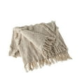 thumbnail image 5 of LR Home Ruby Natural Diamond Shag Lightweight Adult Cotton Throw Blanket, 50" x 60", 5 of 9
