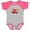 Baseball Heather and Hot Pink, variant on Future Fire Chief in Training Boys or Girls Baby Bodysuit