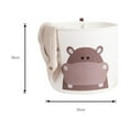 thumbnail image 2 of QJUHUNG Foldable Toy Storage Bucket and Baby Laundry Basket in Cute Cartoon Animal Design - A Versatile Canvas Organizer for Dirty Clothes and More!, 2 of 5