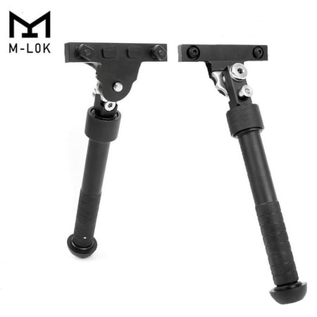 CVLIFE Tactical M-LOK Bipod Adjustable 6.5-9 Inches Aluminum Black f/