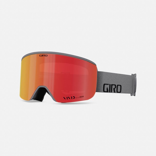 GIRO Axis Grey Wordmark-24/Vivid Ember/Vivid Infrared, No Size