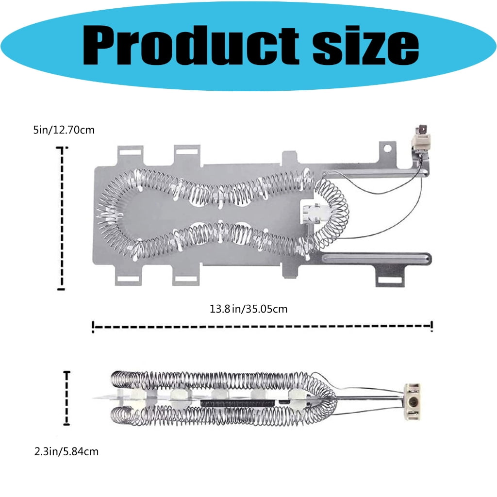 WP8544771 Dryer Heating Component Replacement Set Includes Thermostats And Fuses Heavy Duty Dryer Heating Coil Enduring