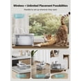 thumbnail image 3 of DownyPaws 2.5L Automatic Stainless Steel Cat Water Fountain 4000mAh Wireless Pet Drinker Battery & Sensor 2 in 1 Dispenser ShopWise Round, 3 of 7