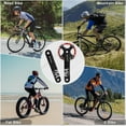thumbnail image 5 of BUCKLOS Mountain Bike Square Taper Crankset, 170mm Crankset with 104 BCD Mountain Bike Narrow Wide Tooth Chainring 32/34/36/38/40/42T, Single Speed Round/Oval Chainring, fit Shimano, SRAM, FSA, 5 of 7