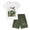 A/Dinosaur Zoo, variant on HWJAD Toddler Baby Boy Clothes Kids 2-7 Years Summer Outfits Cotton Crocodile Print Tees T-shirt   Shorts 2-Pieces Little Boys Dinosaur Set