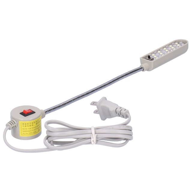Working Light, LED Light 360 Degrees Bent Magnetic Base US Plug 110V-250V For Reading For Studying For Repairing For Sewing Enthusiasts