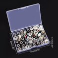 thumbnail image 7 of 1Box 54 Pcs Mixed Style and Colors European Beads Large Hole Acrylic Rhinestone Beads for DIY Crafts Bracelets Necklaces Jewelry Making, 7 of 7