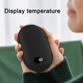 thumbnail image 4 of Feledorashia Double-Sided Hand Warmers for Women and Men, Portable Pocket Hand Warmer for Fast Heating, with LED Display, USB Rechargeable, Winter Christmas Thoughtful Gift, 4 of 6