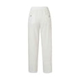 thumbnail image 5 of Summer Pants for Women Fashion Solid Nine Point Pants Casual Loose And Versatile Elastic Waist And Fall Jumpsuits for Women Formal Linen Suit Long Suit Casual Petite Wide Leg White 2XL, 5 of 5